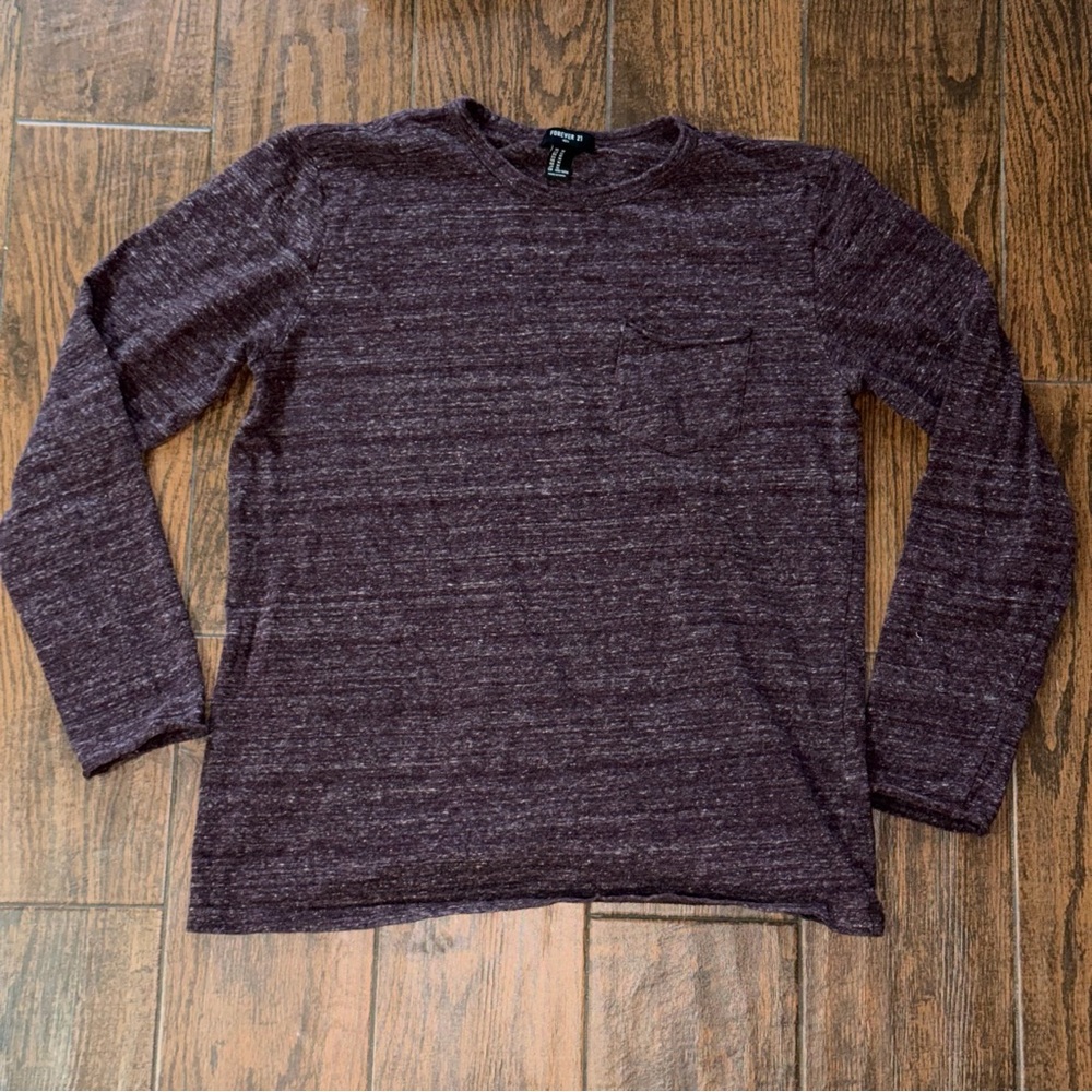 Forever 21 Maroon Long Sleeve Tee